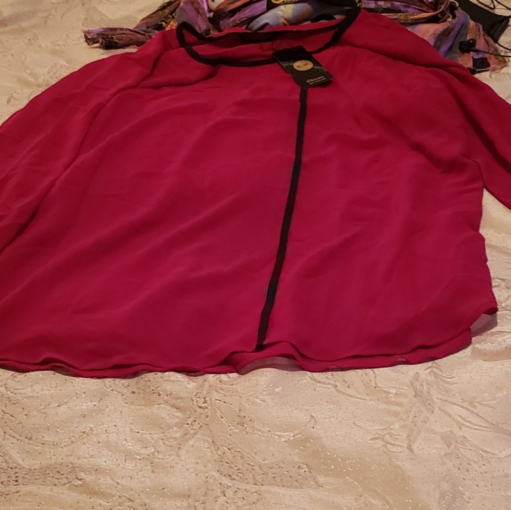 Red blouse